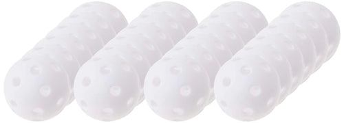 24 Polyurethane White Plastic Golf Balls – Bulk Set of Golf Balls for Swing Practice Driving Range